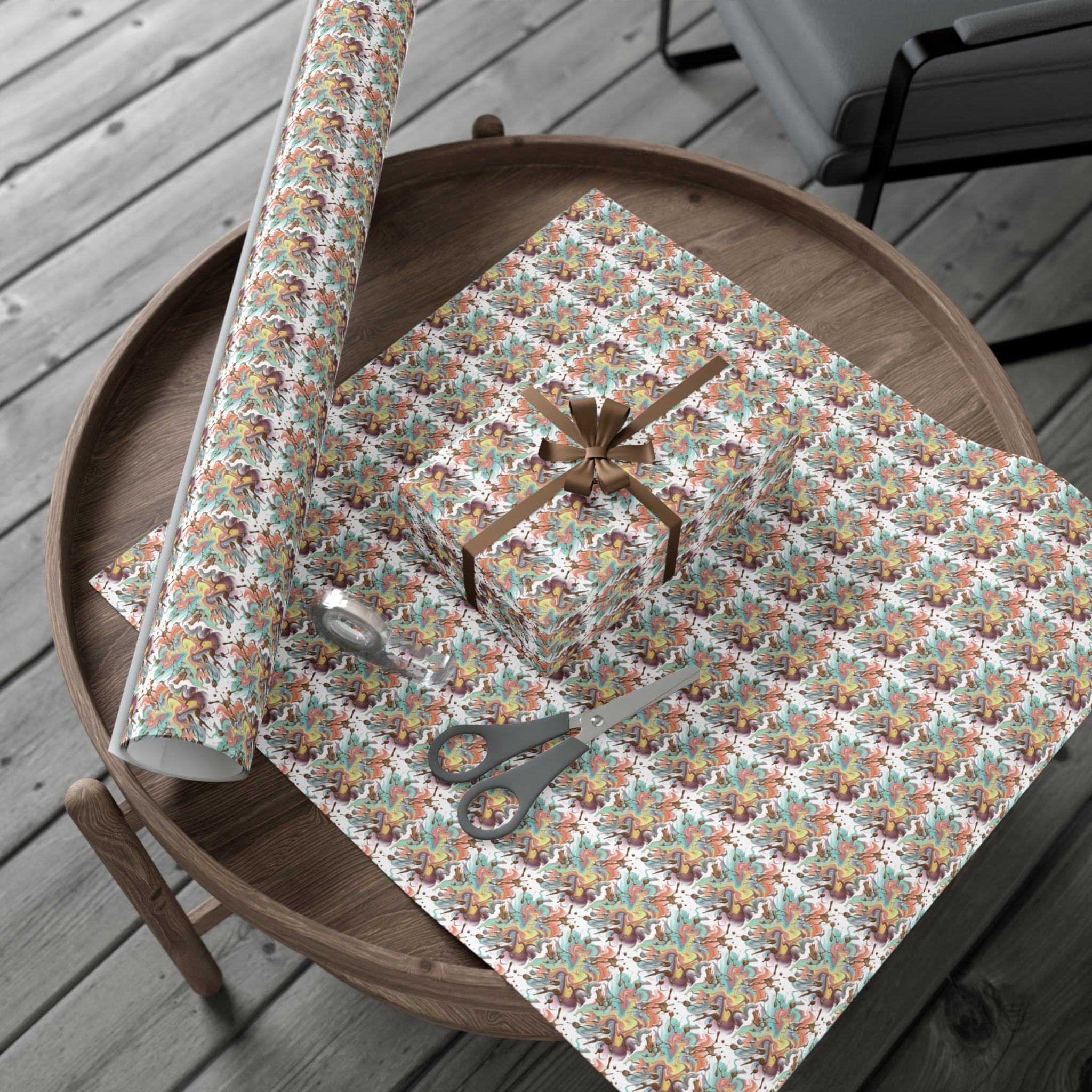 Abstract Watercolor Gift Wrap Paper | Wrapping Paper Roll