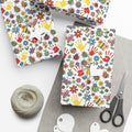 Kids Handprint Flowers Pattern Gift Wrap Paper | Floral Children's Wrapping