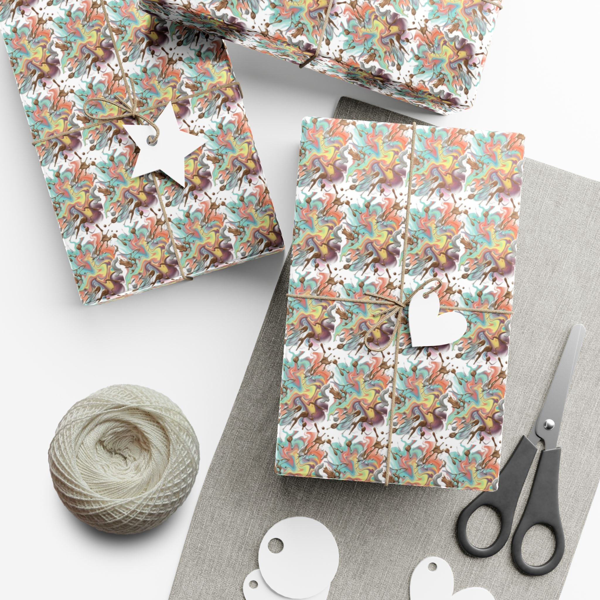 Abstract Watercolor Gift Wrap Paper | Wrapping Paper Roll