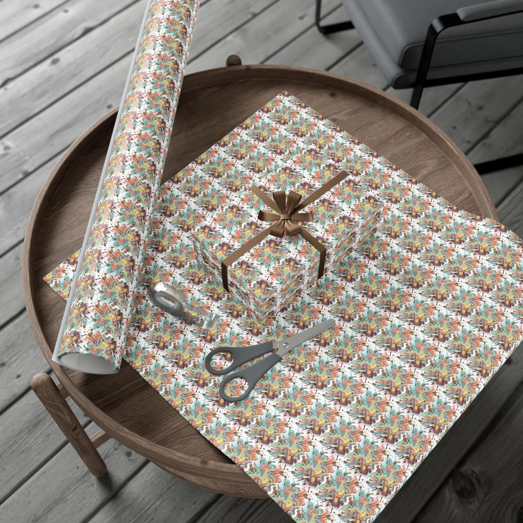 Abstract Watercolor Gift Wrap Paper | Wrapping Paper Roll