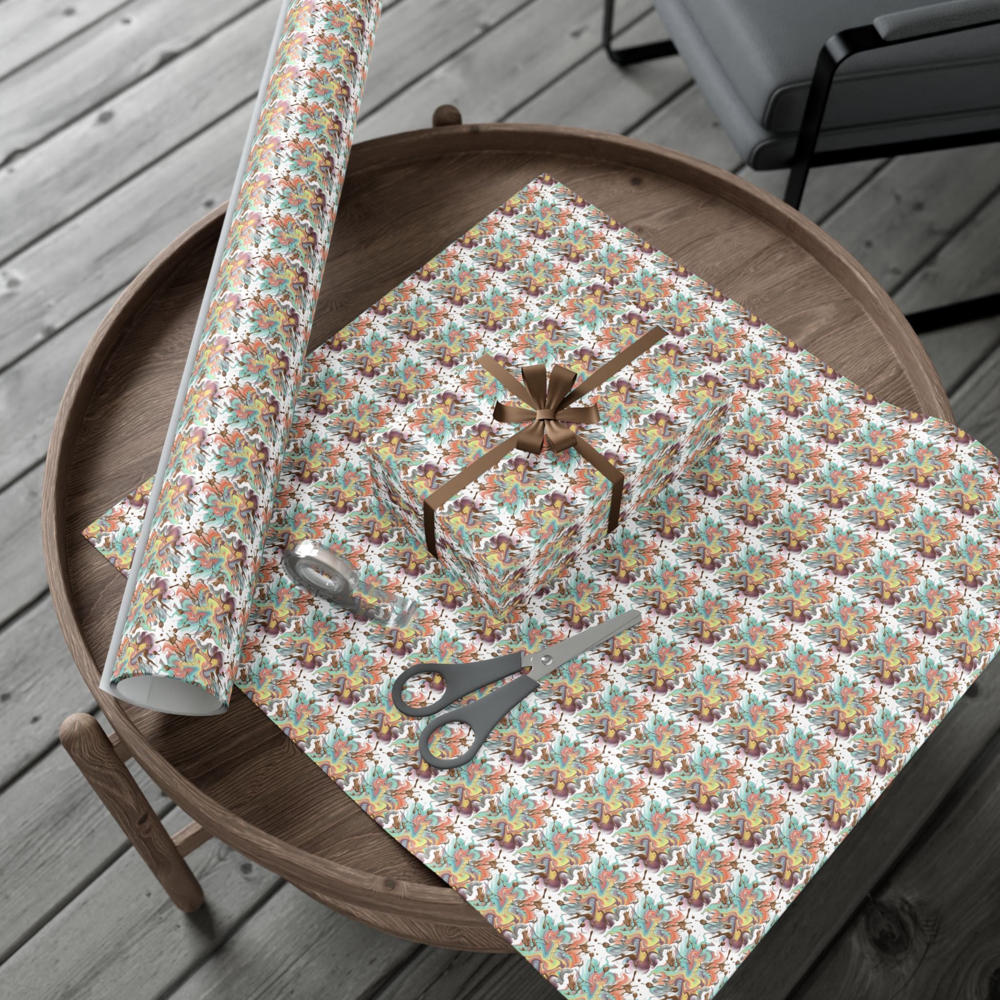 Abstract Watercolor Gift Wrap Paper | Wrapping Paper Roll