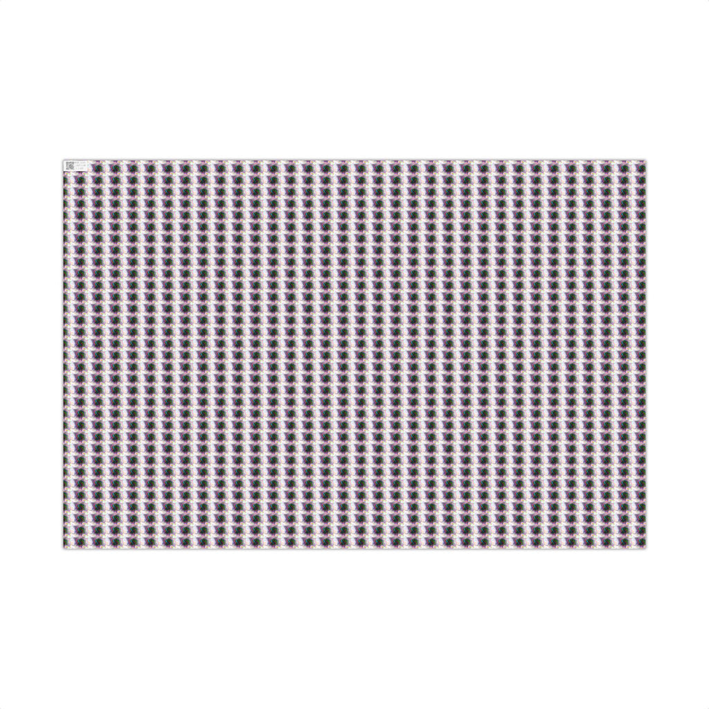 Purple Geometric Grid Gift Wrap Paper | Wrapping Paper Roll