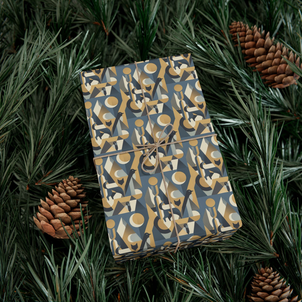 Abstract Geometric Pattern Gift Wrap Papers | Midcentury Modern Wrapping Paper