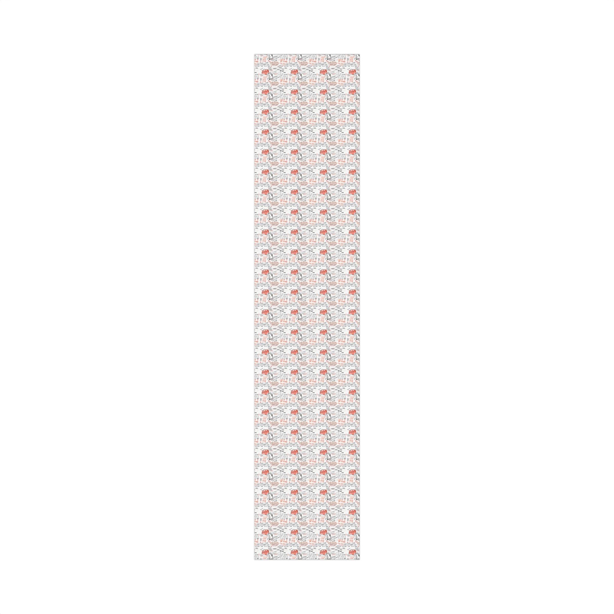 Handwritten Tucurucu Notes Pattern Gift Wrap Paper