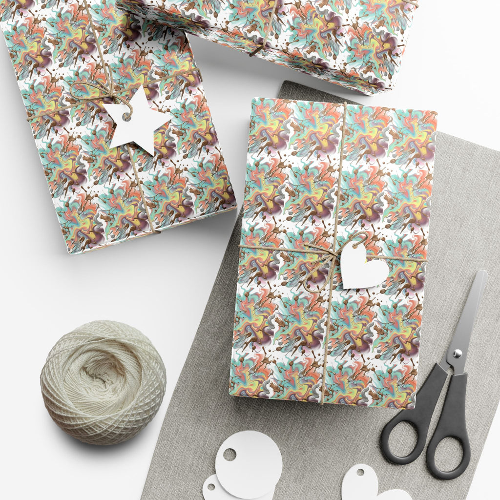 Abstract Watercolor Gift Wrap Paper | Wrapping Paper Roll
