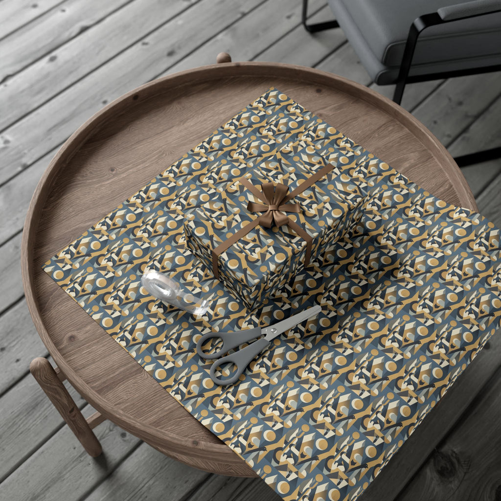 Abstract Geometric Pattern Gift Wrap Papers | Midcentury Modern Wrapping Paper