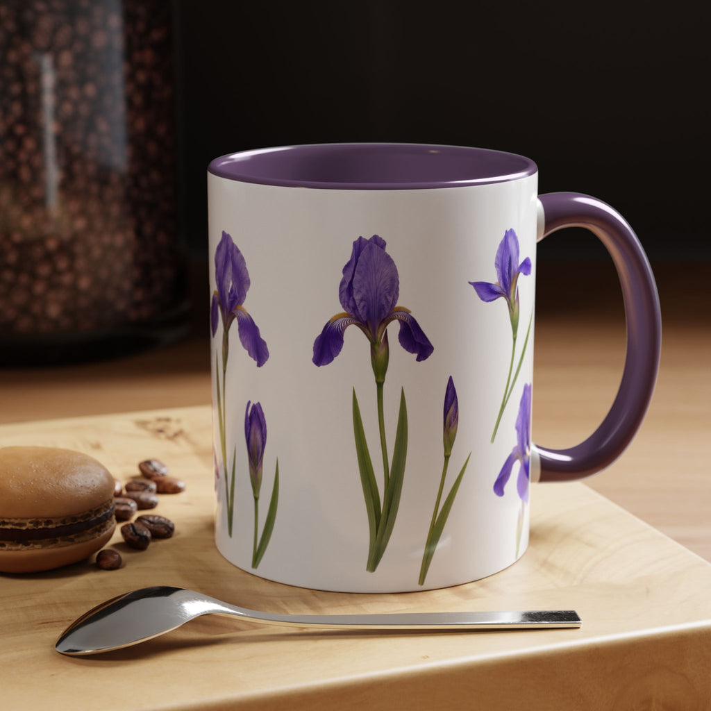 Iris Floral Coffee Mug