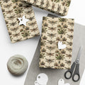 Muted Floral Pattern Gift Wrap Papers | Botanical Wrapping Paper Roll