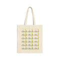Canvas Tote Bag — Cute Sunflower Garden Pattern Eco Shopper