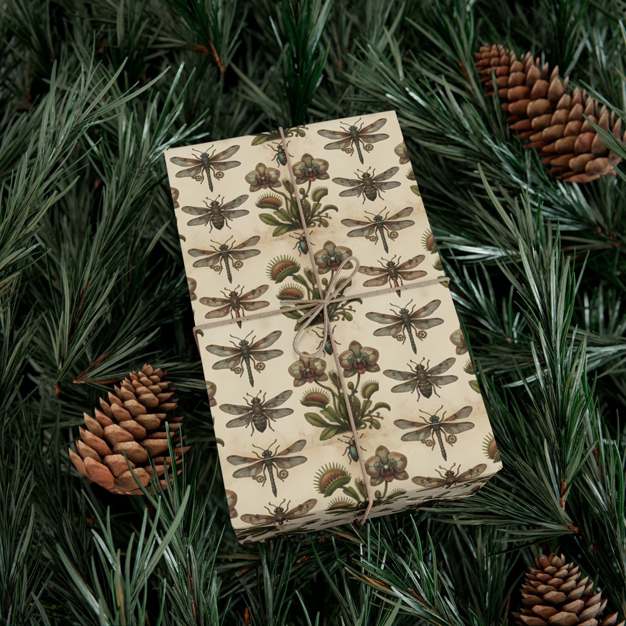Muted Floral Pattern Gift Wrap Papers | Botanical Wrapping Paper Roll