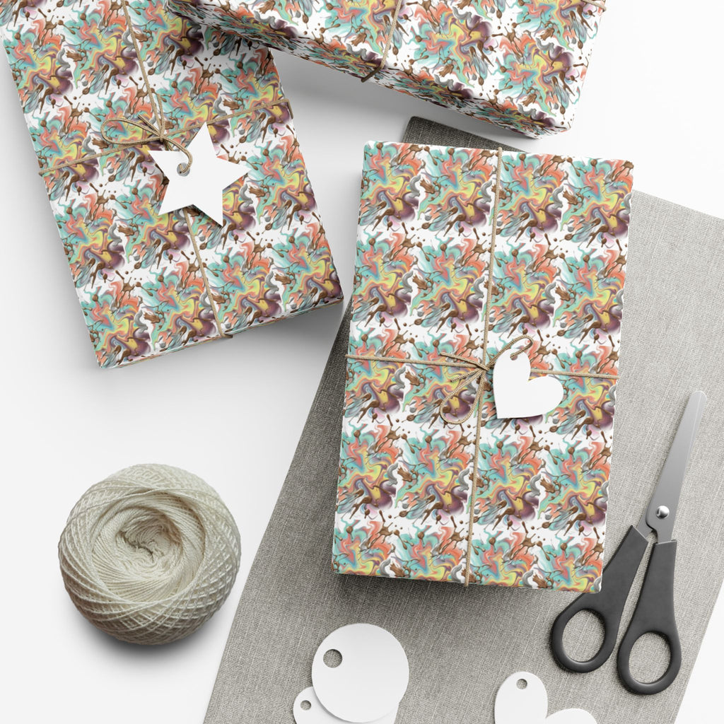 Abstract Watercolor Gift Wrap Paper | Wrapping Paper Roll