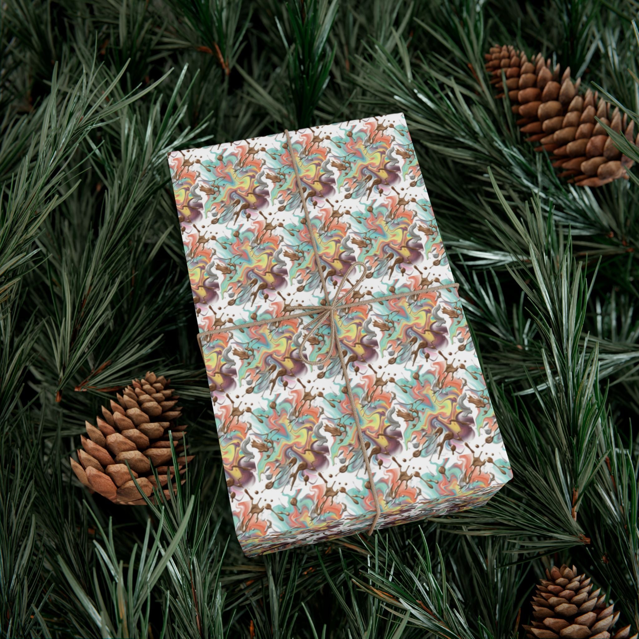 Abstract Watercolor Gift Wrap Paper | Wrapping Paper Roll