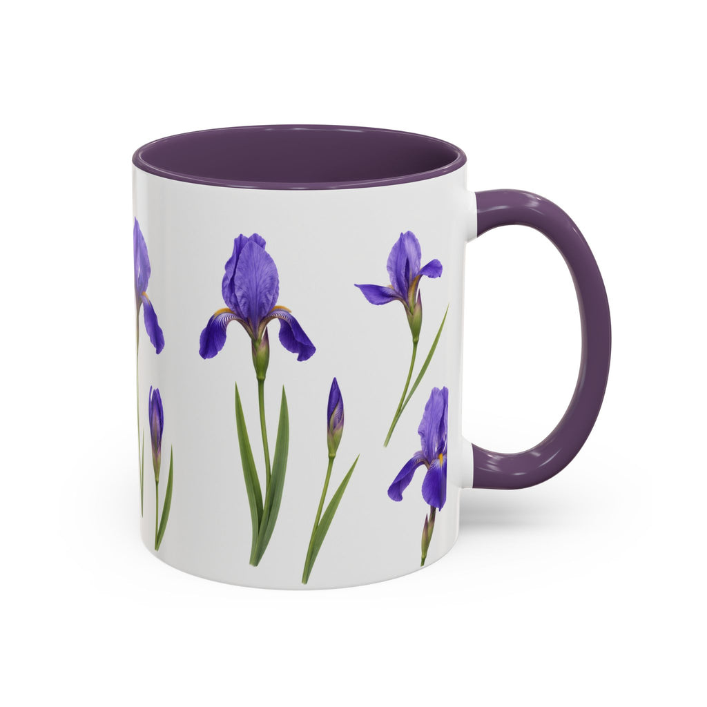 Iris Floral Coffee Mug