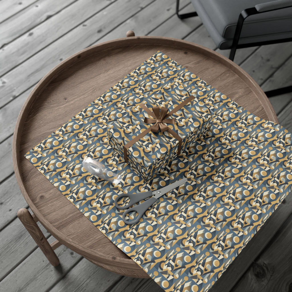Abstract Geometric Pattern Gift Wrap Papers | Midcentury Modern Wrapping Paper