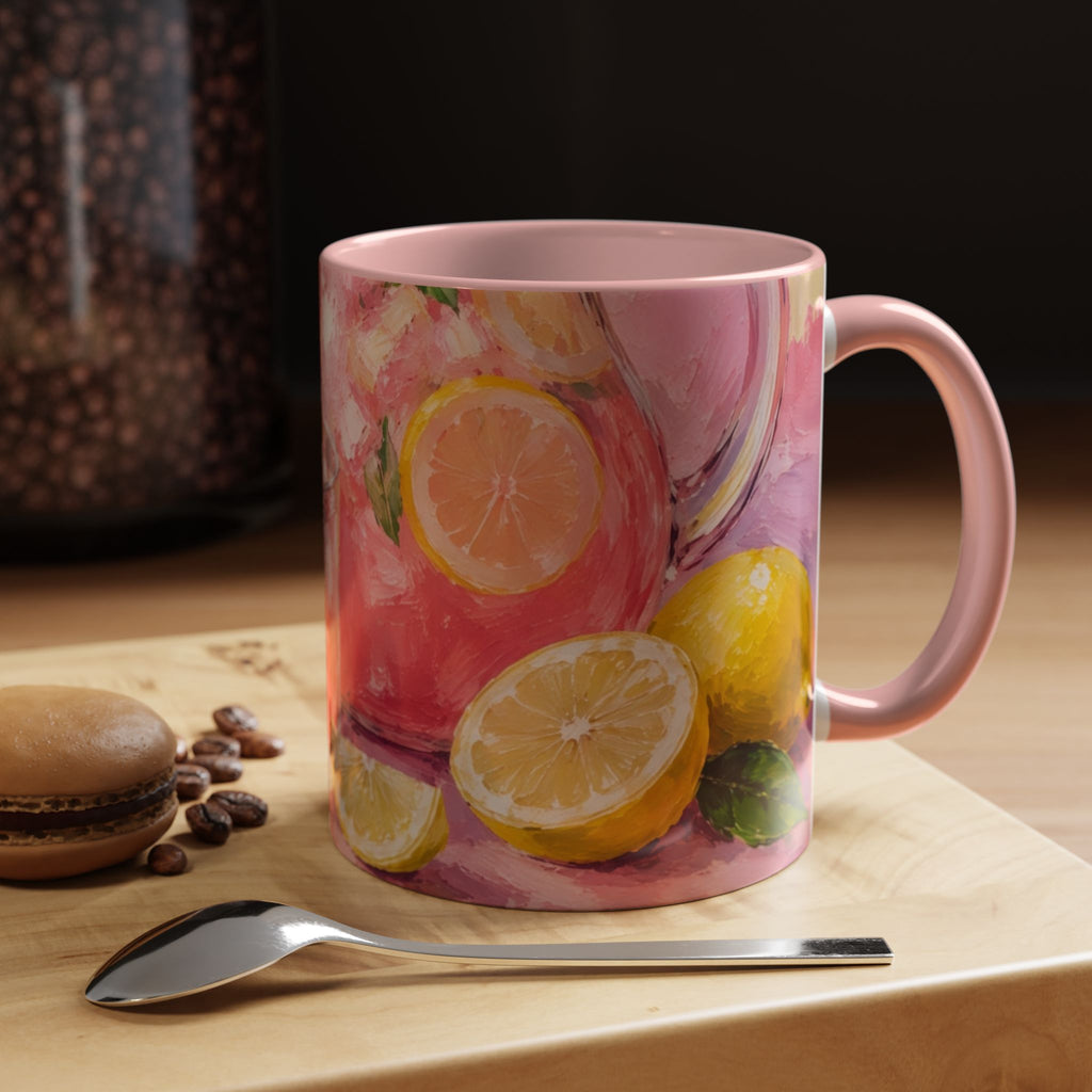 Pink Lemonade Paint Ceramic Mug