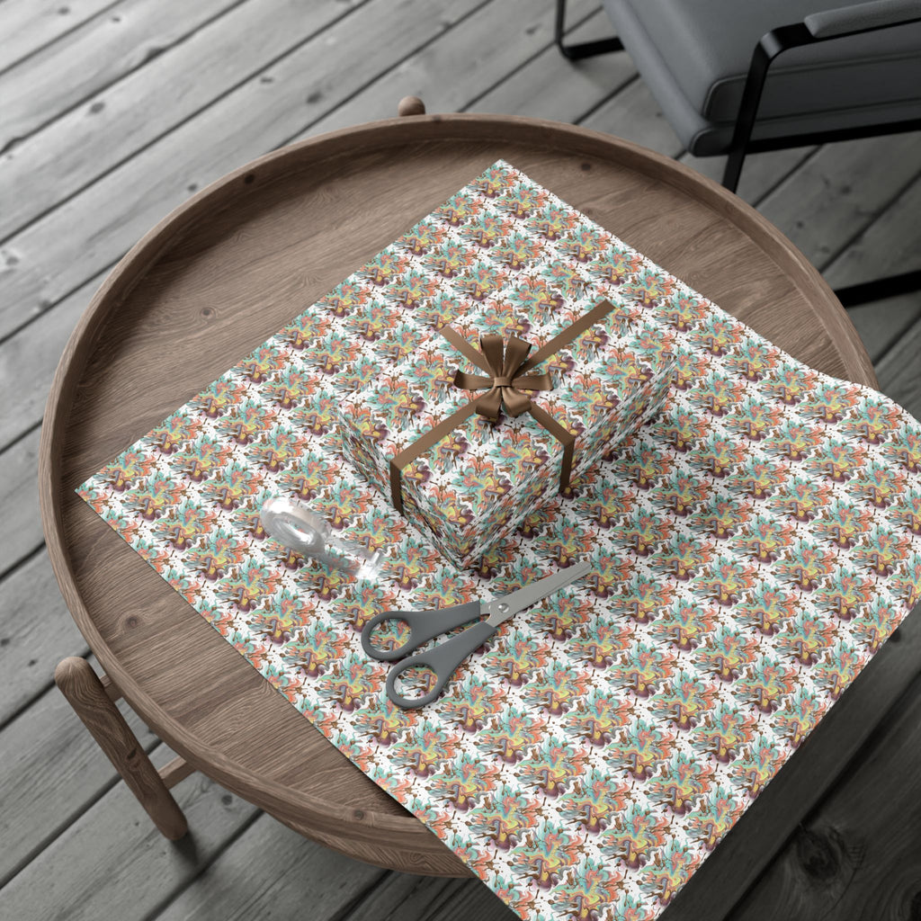 Abstract Watercolor Gift Wrap Paper | Wrapping Paper Roll