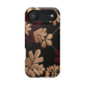 Gold Leaf Floral Phone Case | Impact-Resistant Case