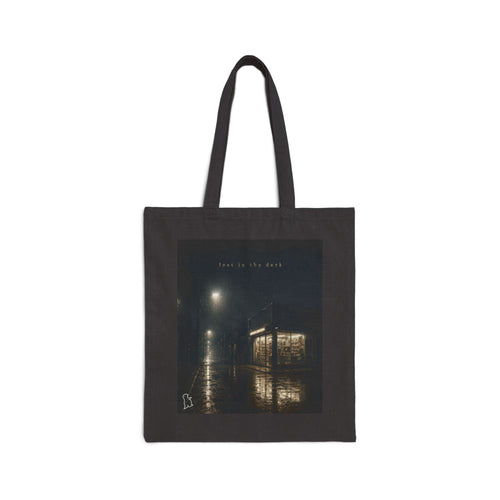 Canvas Tote Bag — Rainy Night Reflection Photo Tote