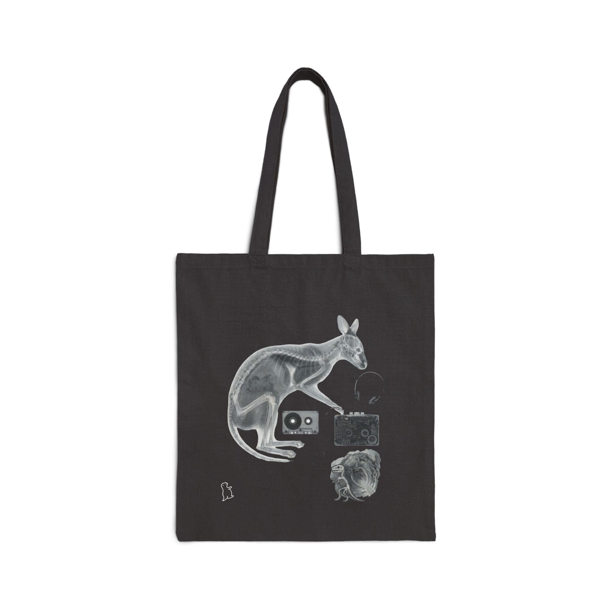 Canvas Tote Bag — Vintage Kangaroo X-Ray Illustration Shopper