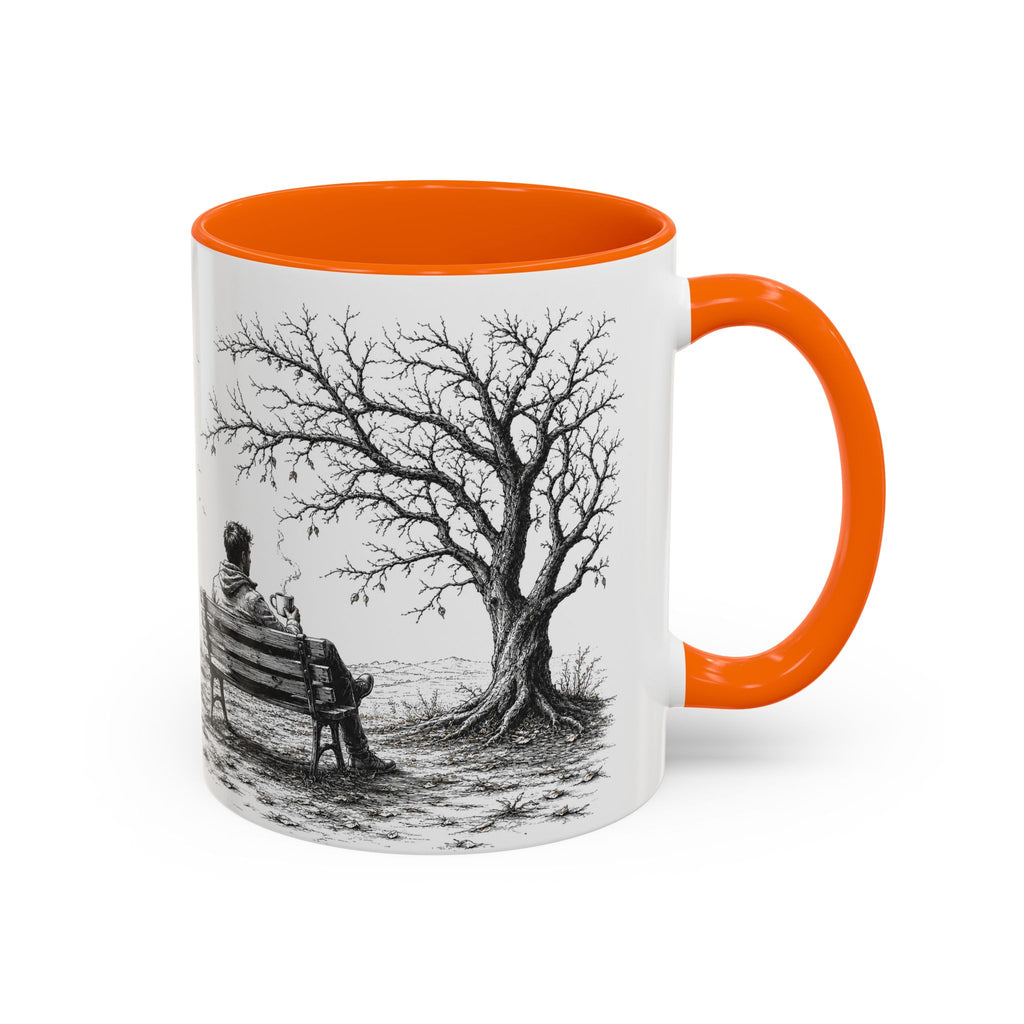 Orange Past and Future Ceramic Mug