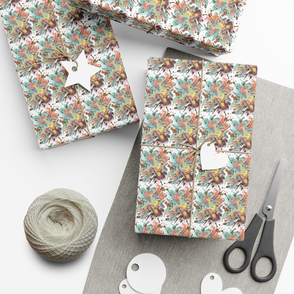 Abstract Watercolor Gift Wrap Paper | Wrapping Paper Roll