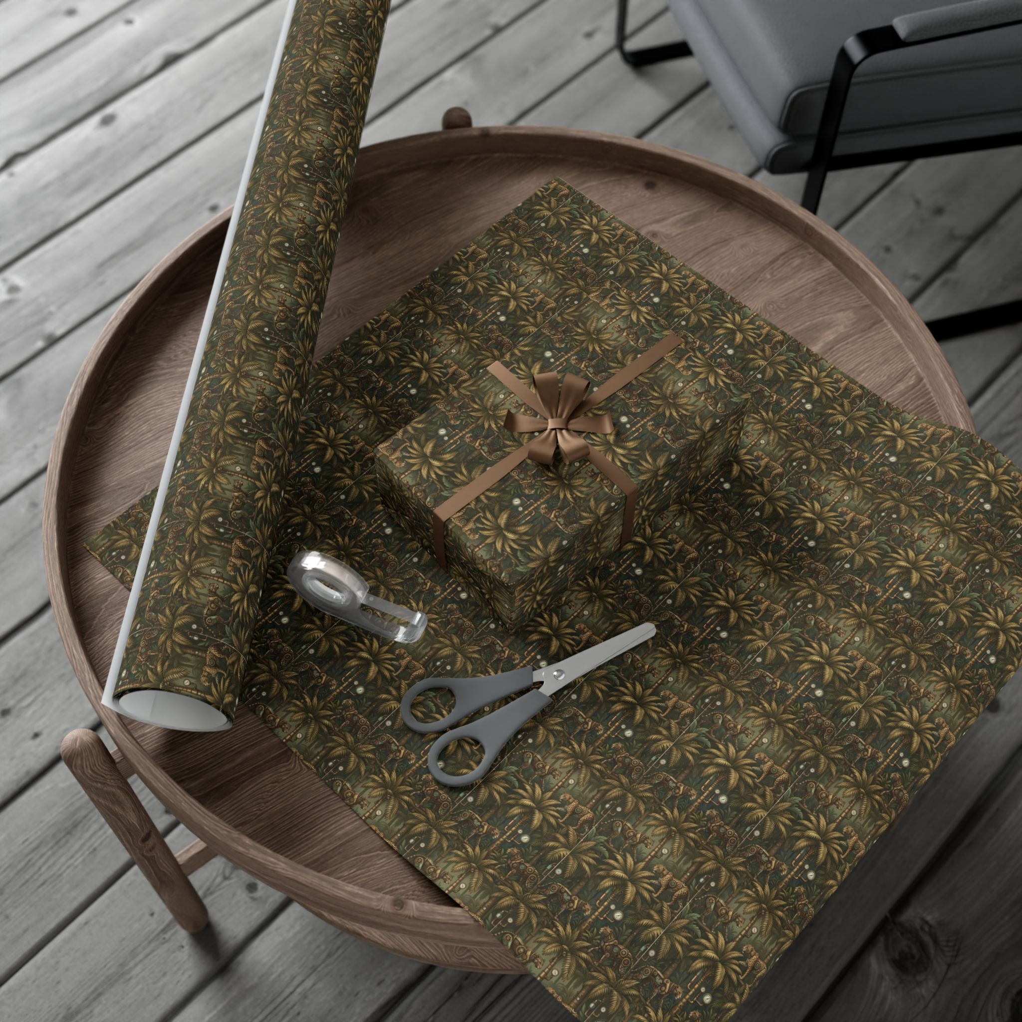 Vintage Botanical Pattern Gift Wrap Paper | Floral Wrapping Paper Roll