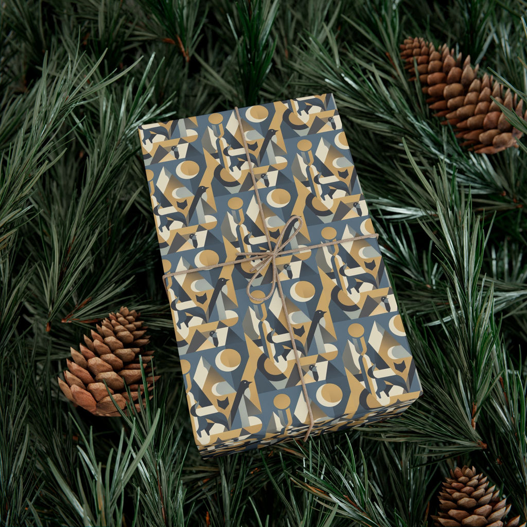 Abstract Geometric Pattern Gift Wrap Papers | Midcentury Modern Wrapping Paper