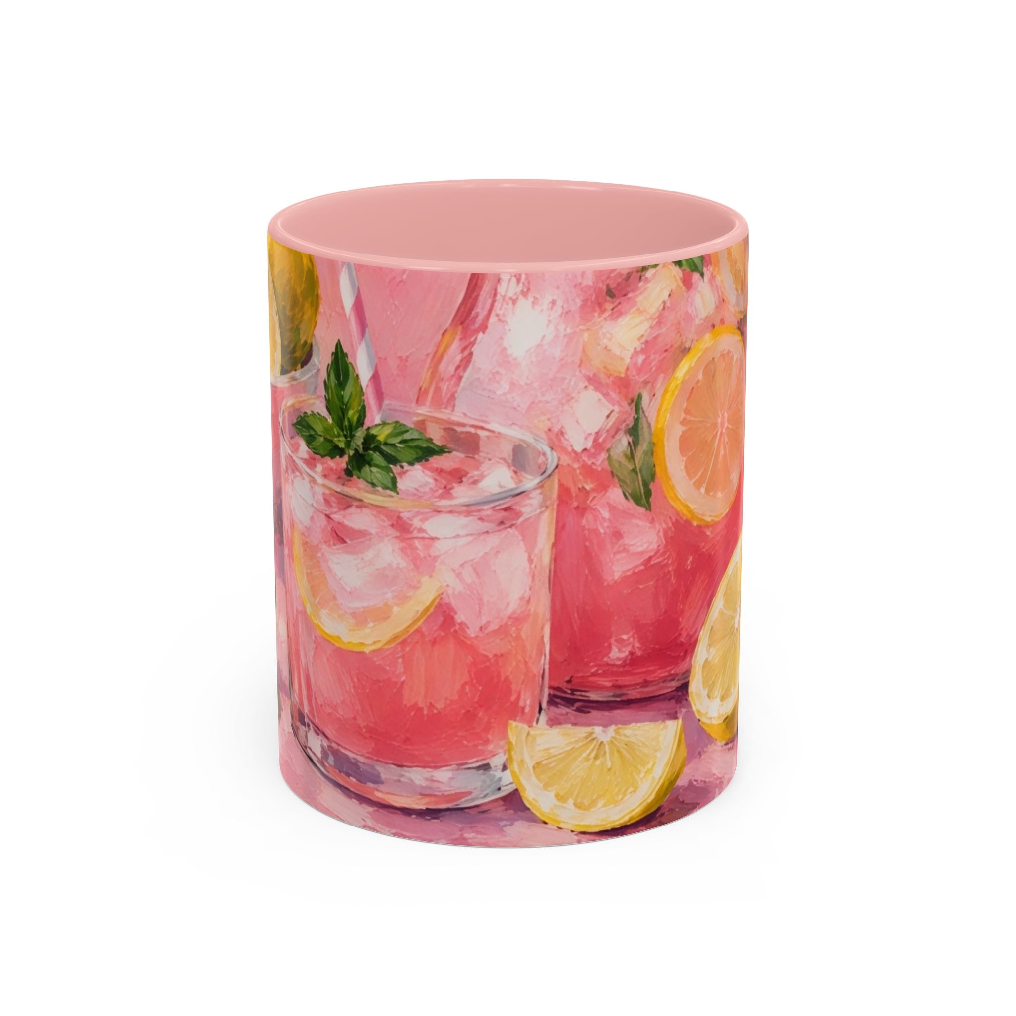 Pink Lemonade Paint Ceramic Mug