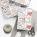 Handwritten Tucurucu Notes Pattern Gift Wrap Paper