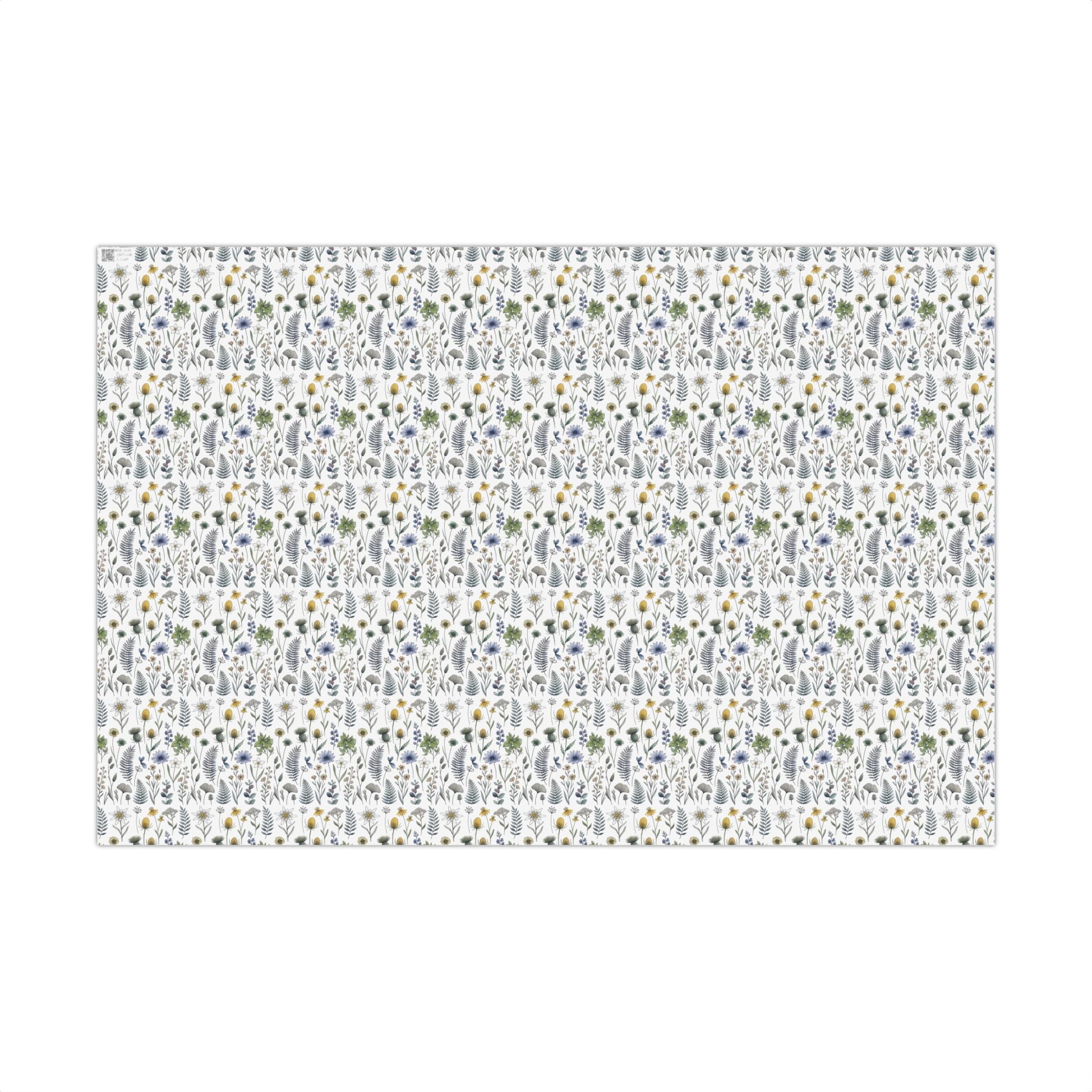 Watercolor Wildflowers Gift Wrap Paper | Floral Wrapping Paper Roll