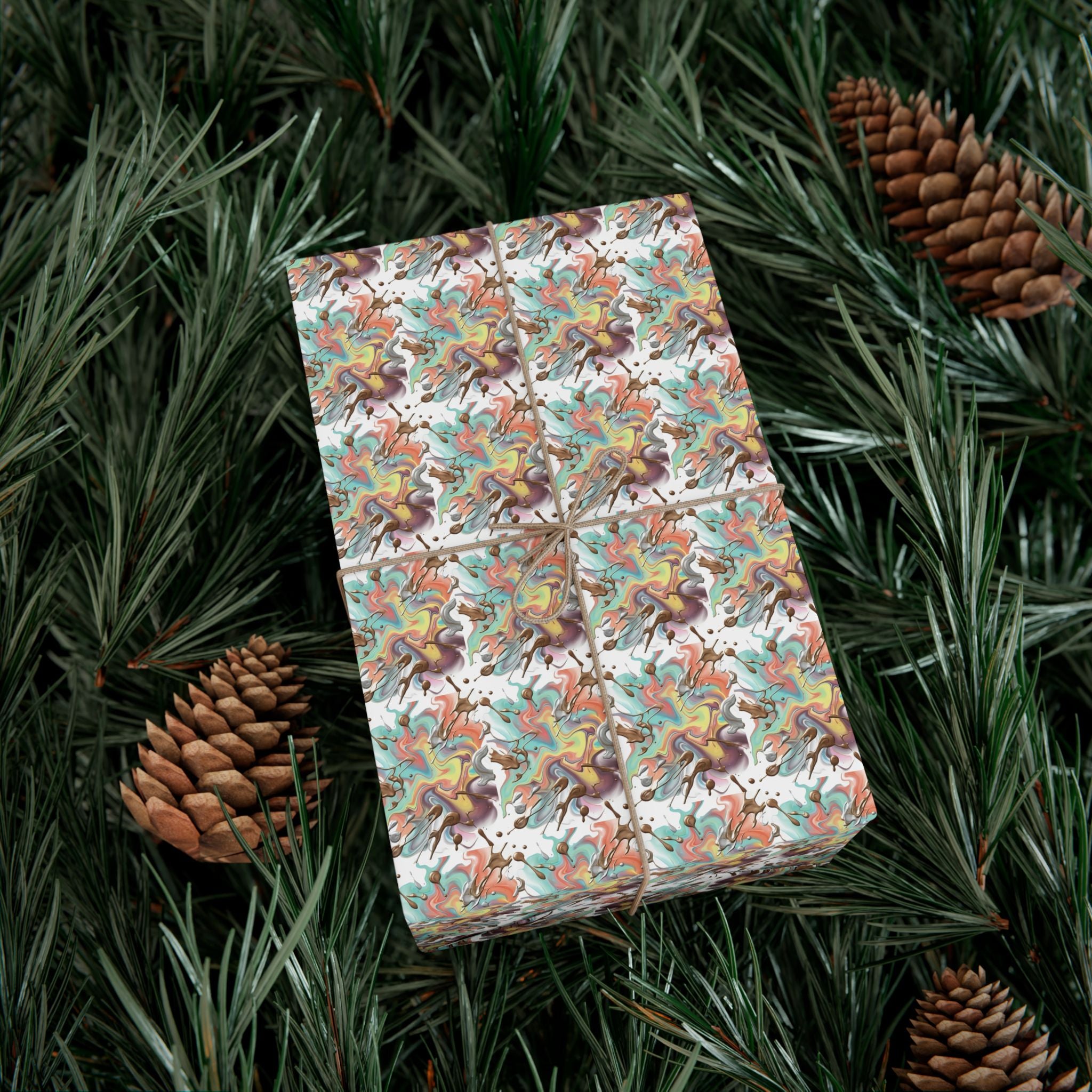 Abstract Watercolor Gift Wrap Paper | Wrapping Paper Roll