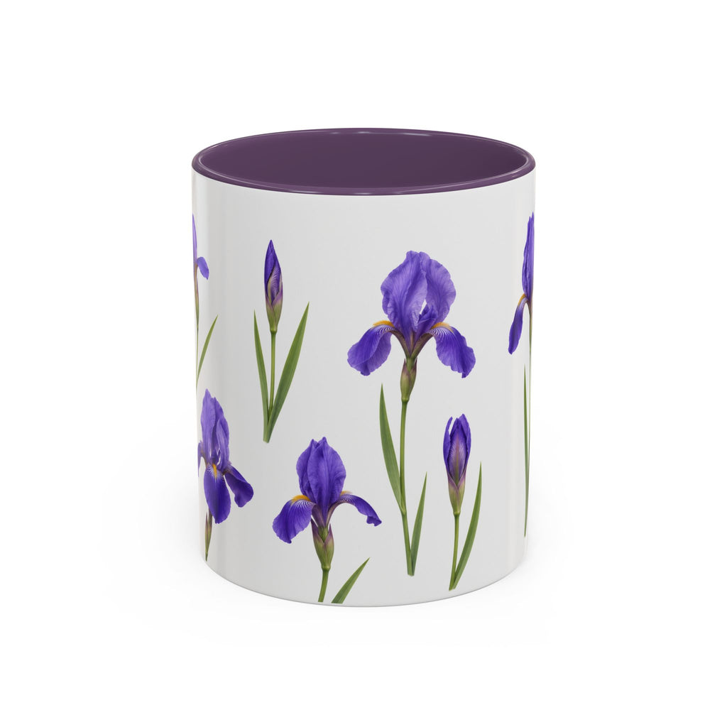 Iris Floral Coffee Mug