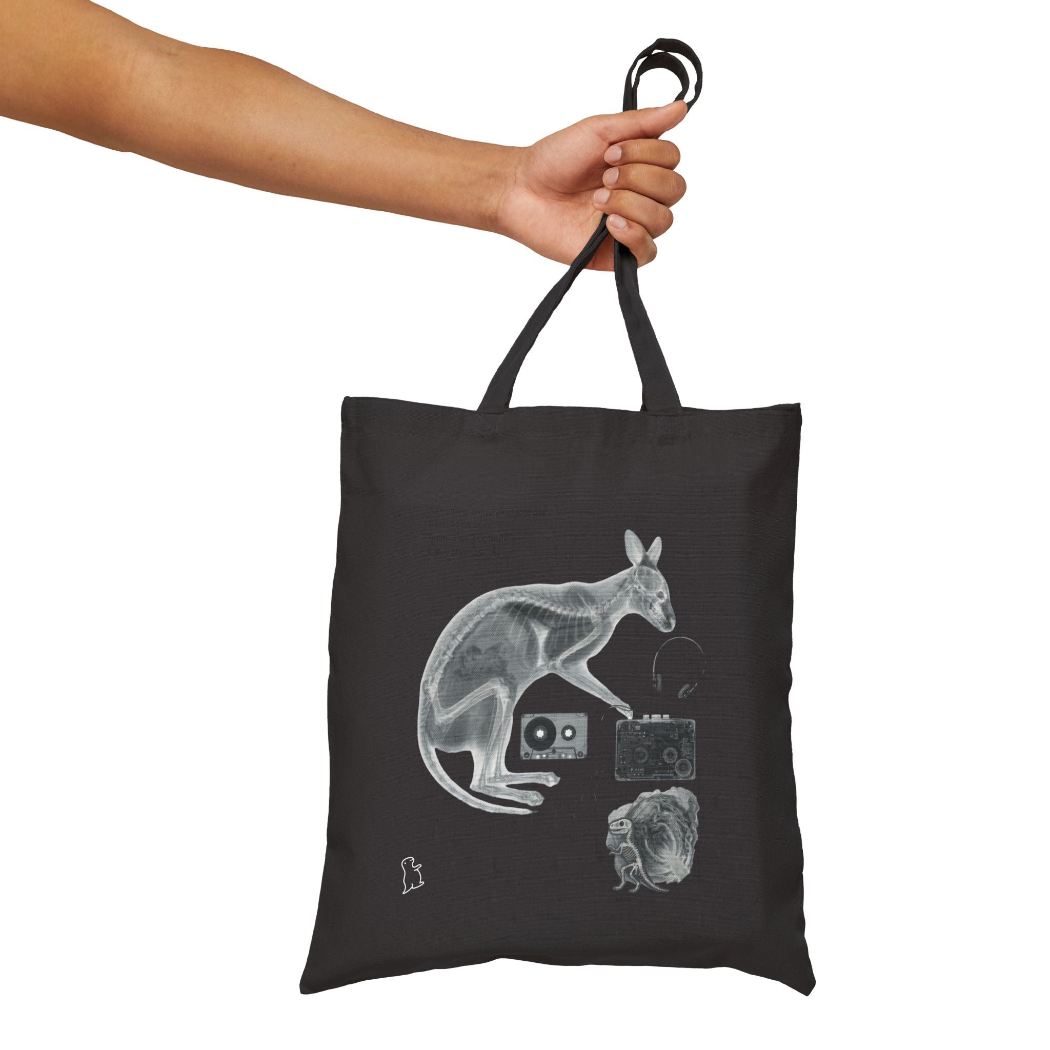 Canvas Tote Bag — Vintage Kangaroo X-Ray Illustration Shopper