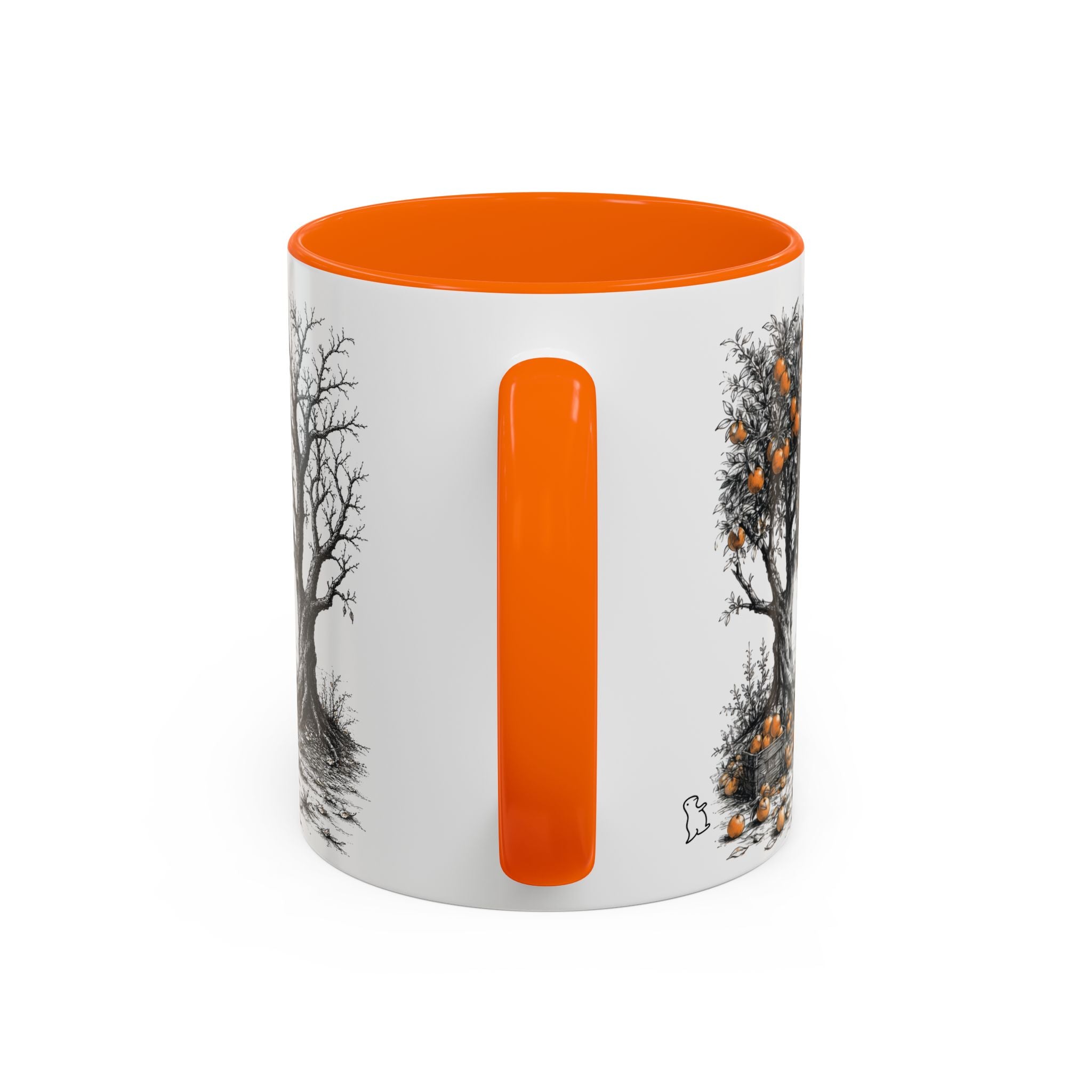 Orange Past and Future Ceramic Mug