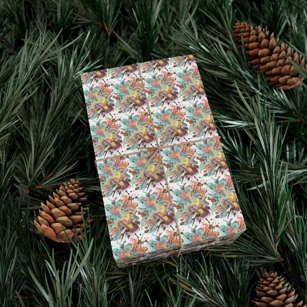 Abstract Watercolor Gift Wrap Paper | Wrapping Paper Roll