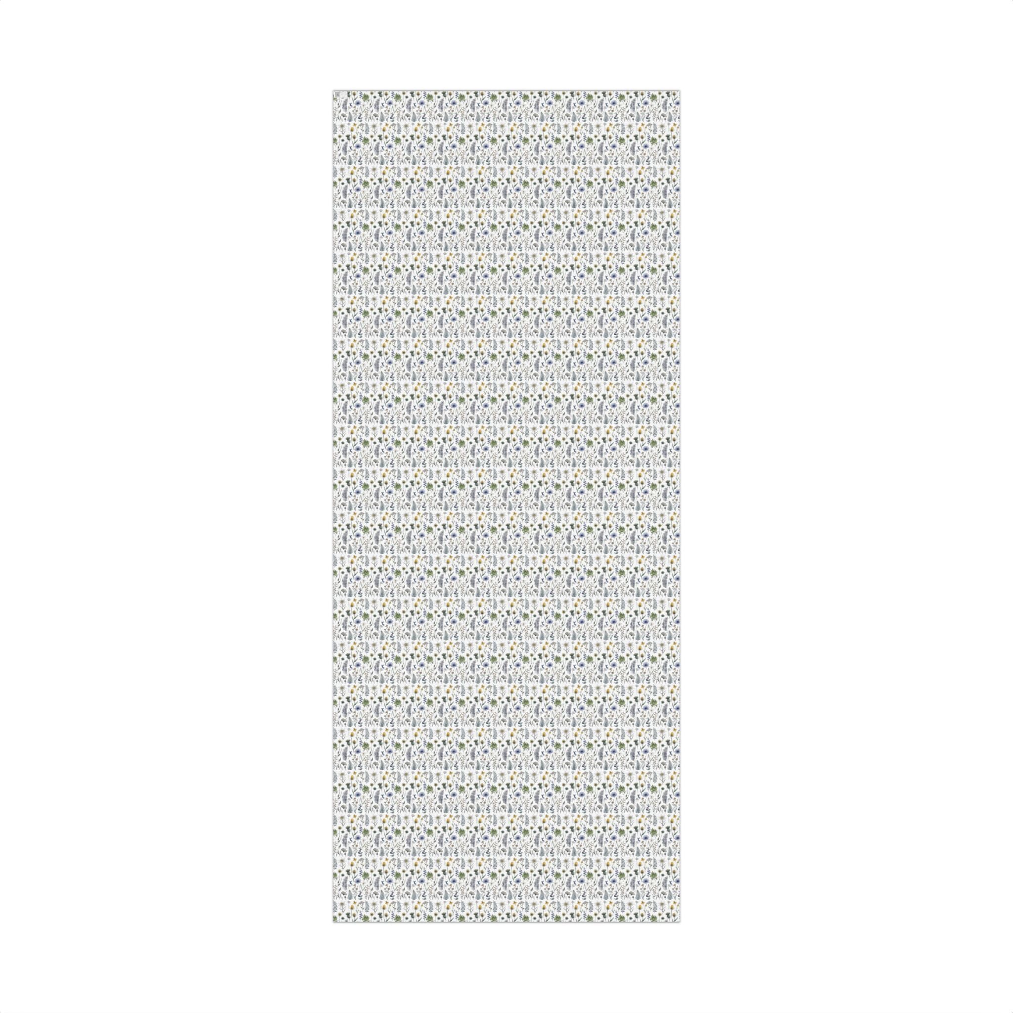 Watercolor Wildflowers Gift Wrap Paper | Floral Wrapping Paper Roll