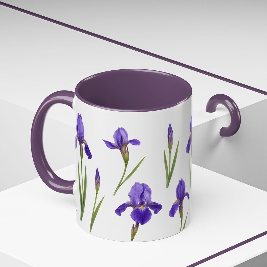 Iris Floral Coffee Mug