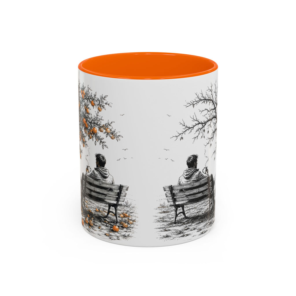 Orange Past and Future Ceramic Mug