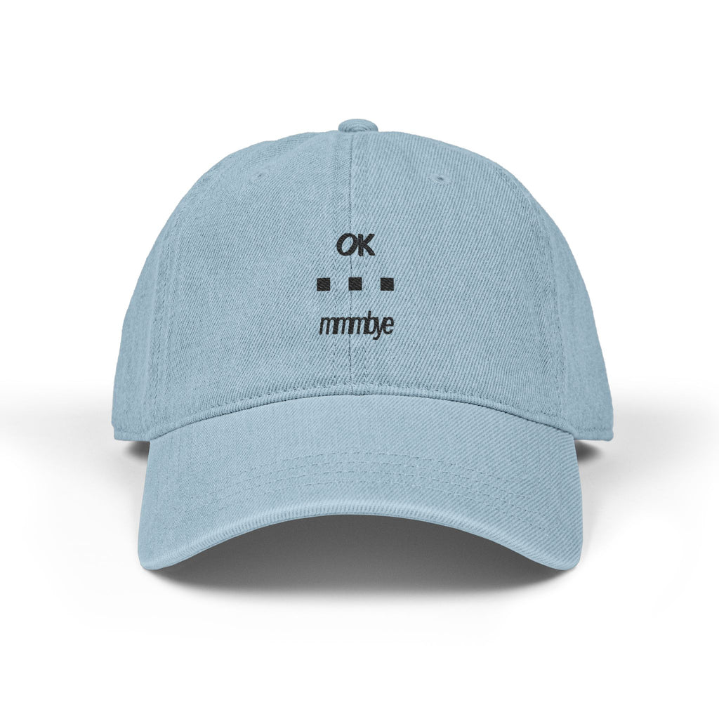 Embroidered Denim Cap