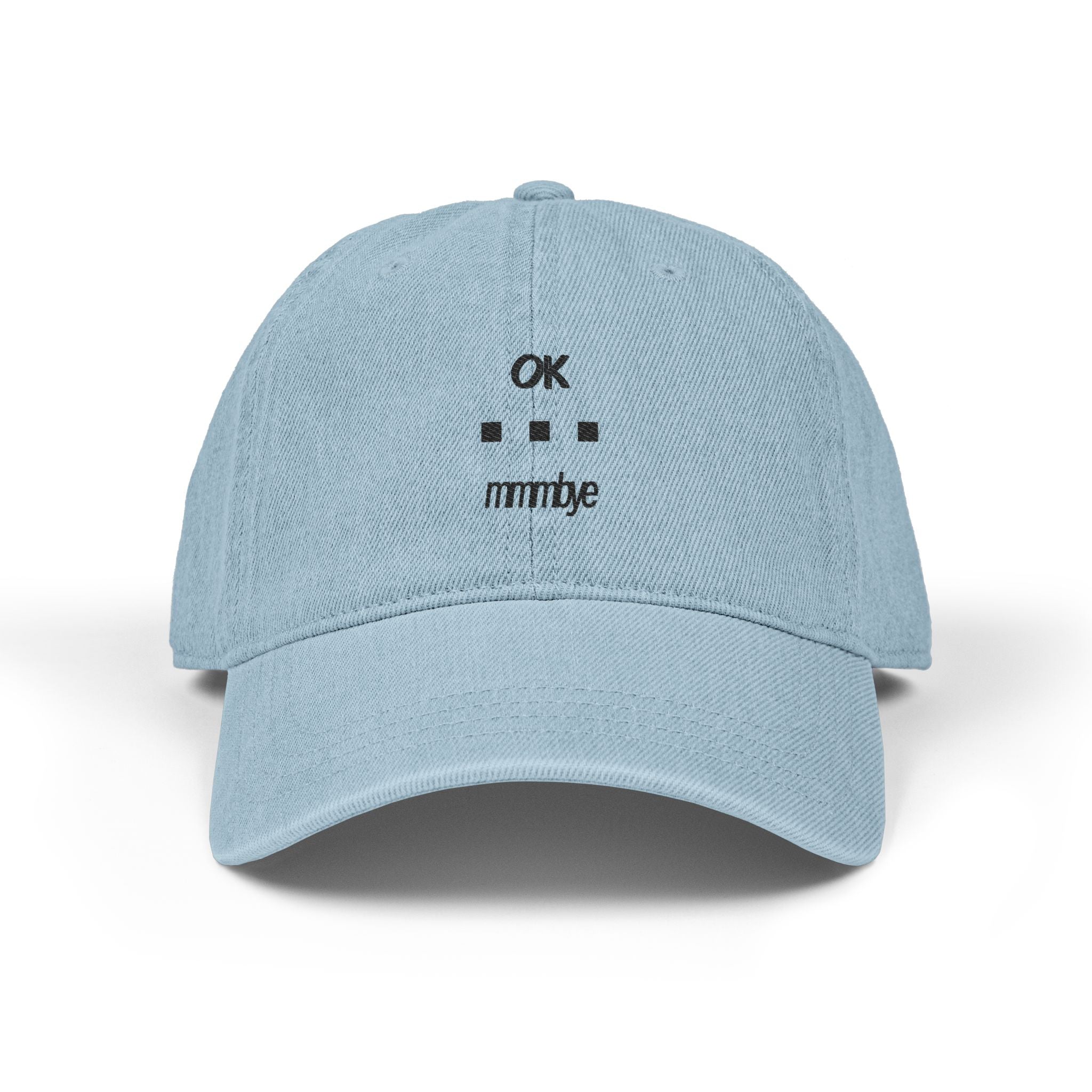 Embroidered Denim Cap