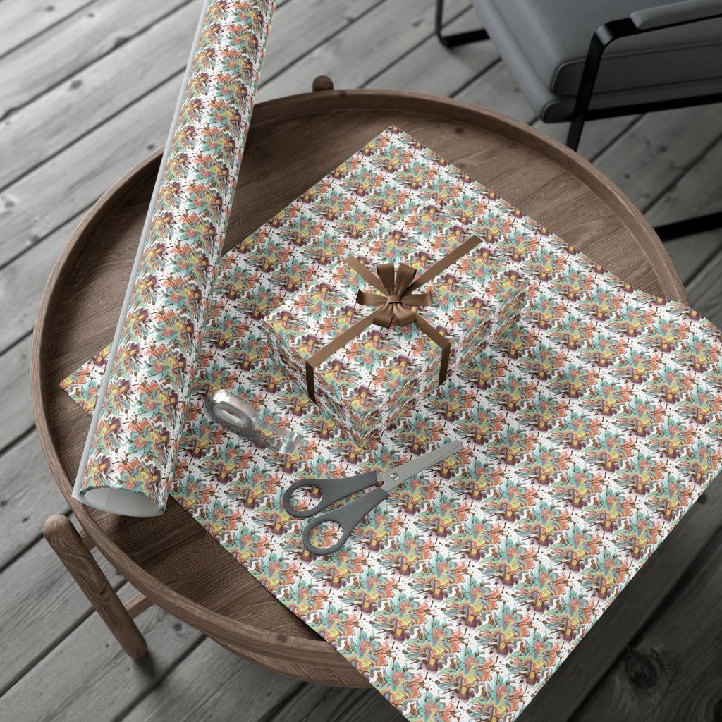 Abstract Watercolor Gift Wrap Paper | Wrapping Paper Roll