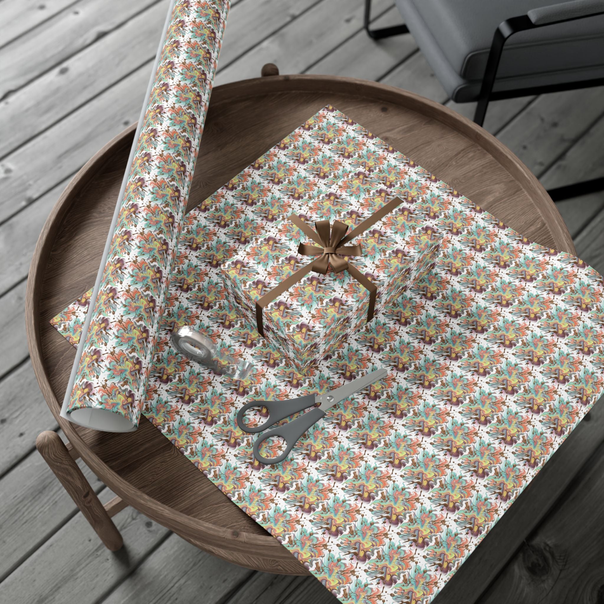 Abstract Watercolor Gift Wrap Paper | Wrapping Paper Roll