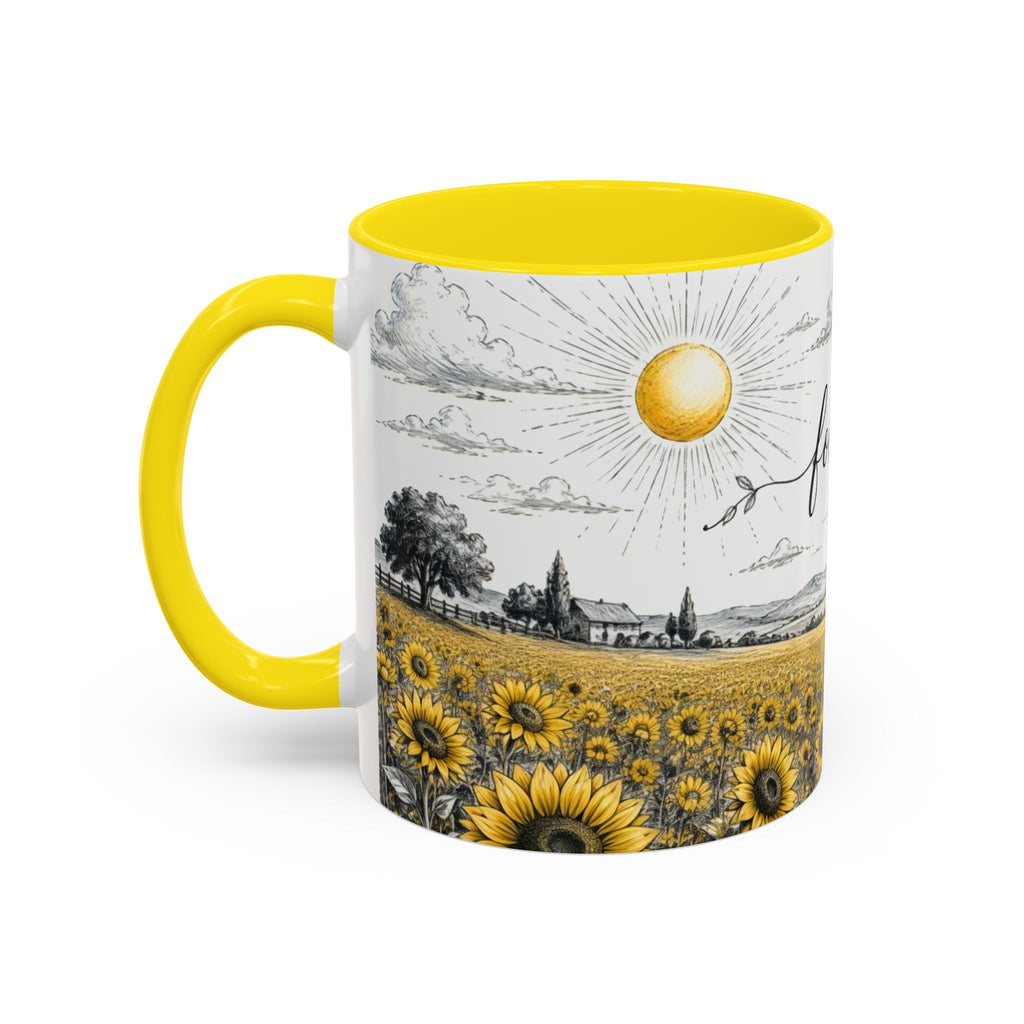 Follow the Sun Sunflower Ceramic Mug