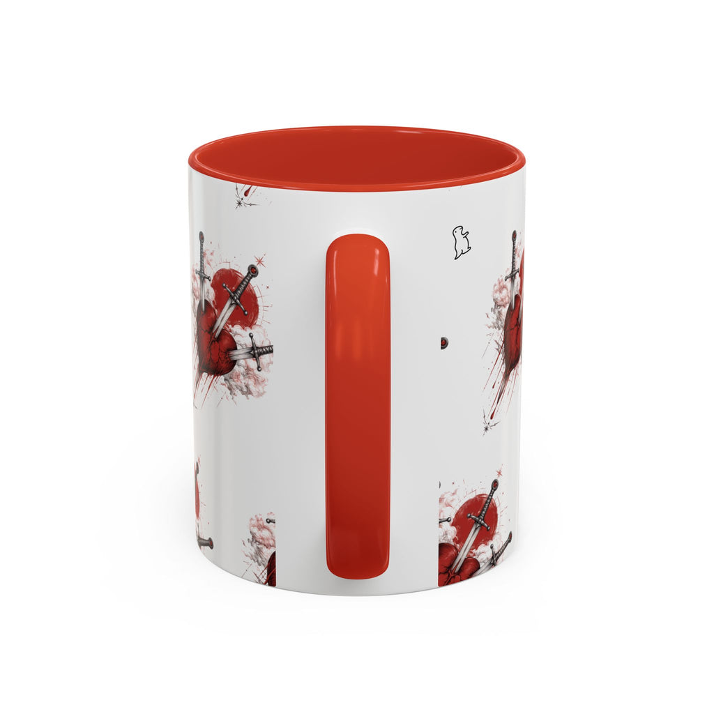 Heart Pierced by Sword Ceramic Mug