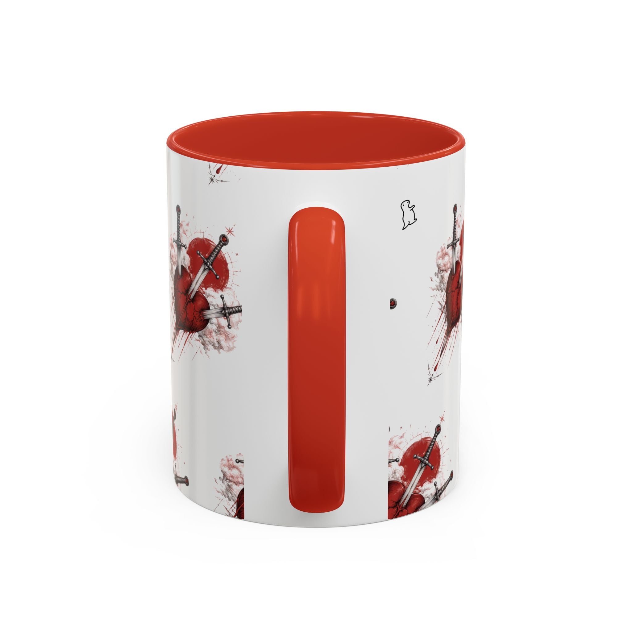 Heart Pierced by Sword Ceramic Mug