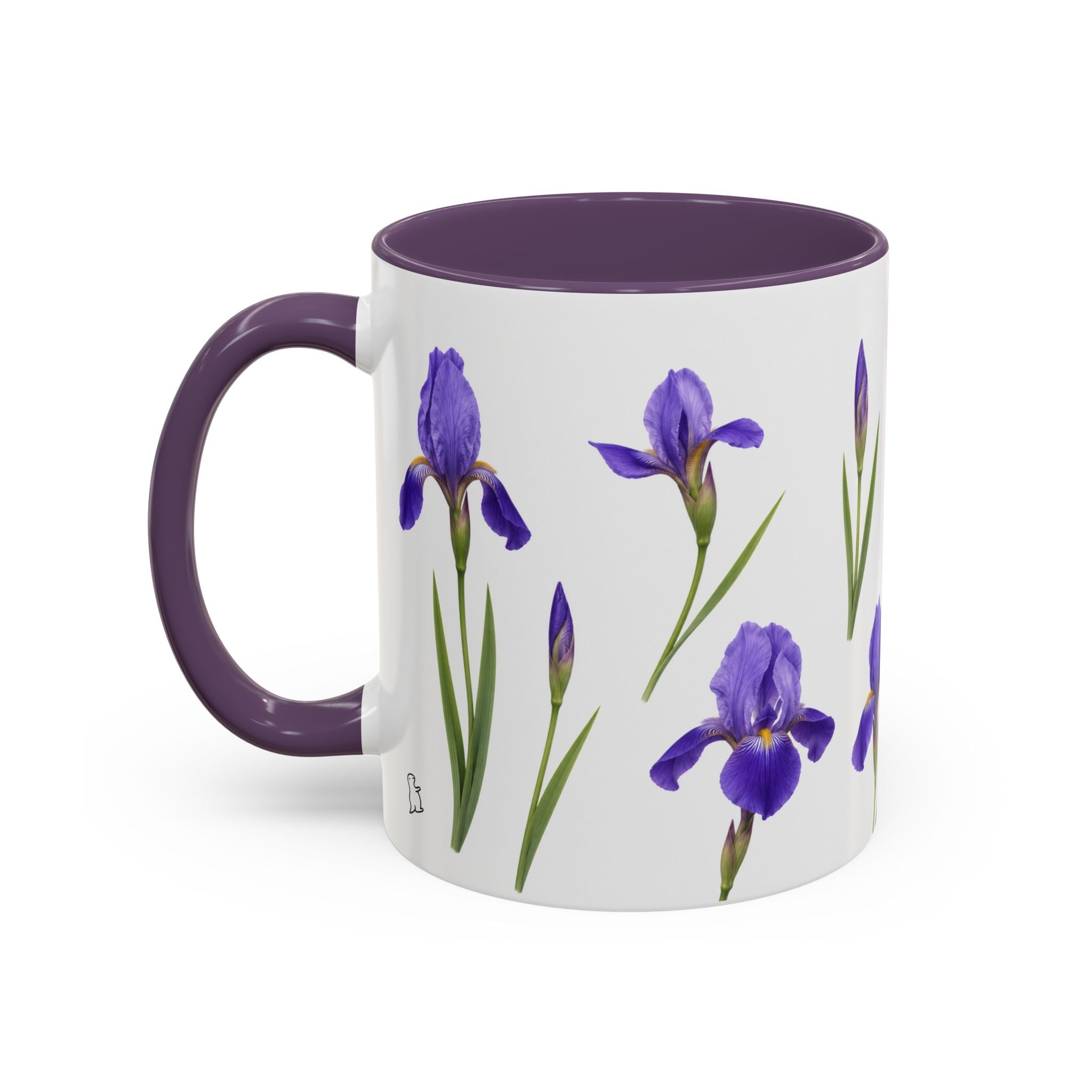 Iris Floral Coffee Mug