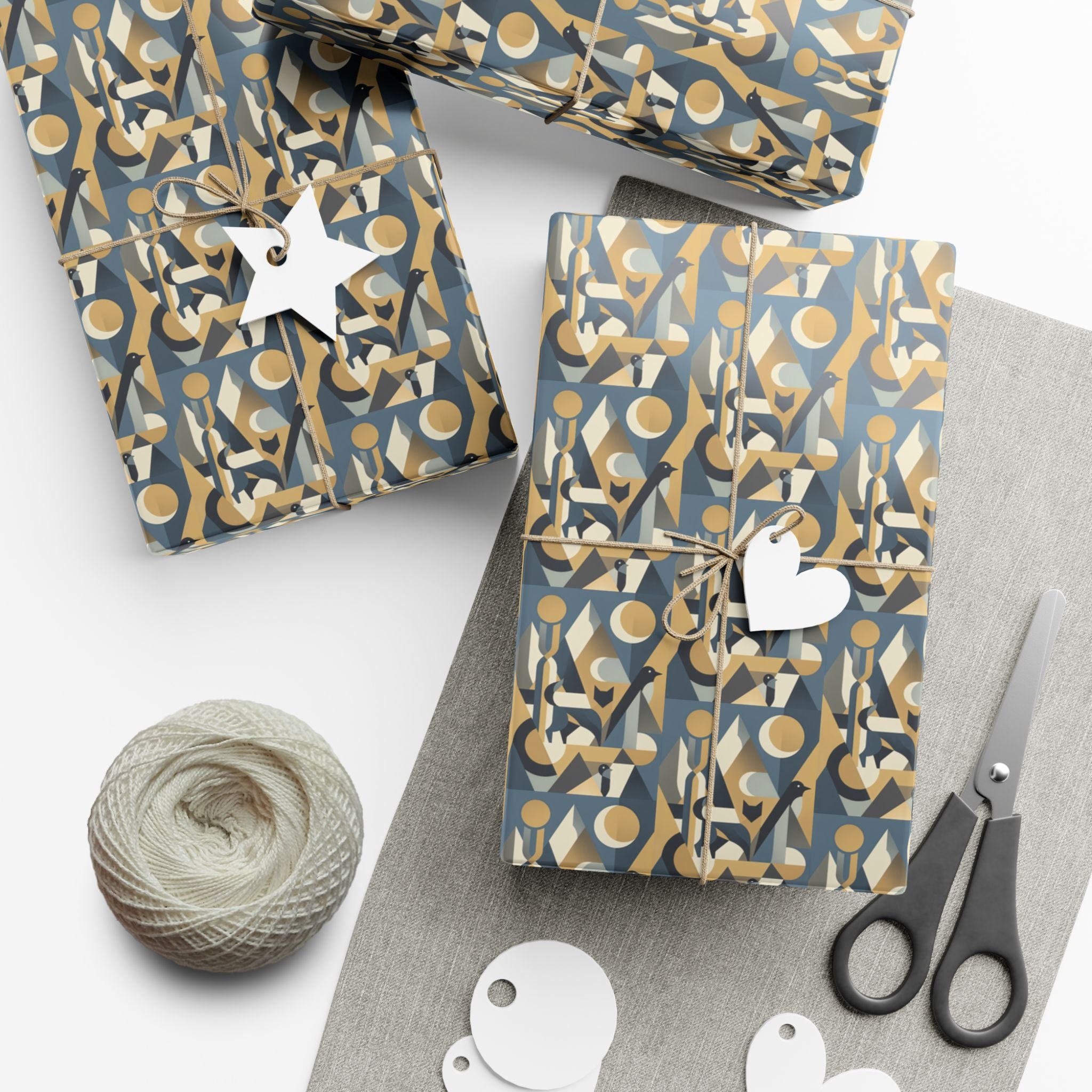 Abstract Geometric Pattern Gift Wrap Papers | Midcentury Modern Wrapping Paper
