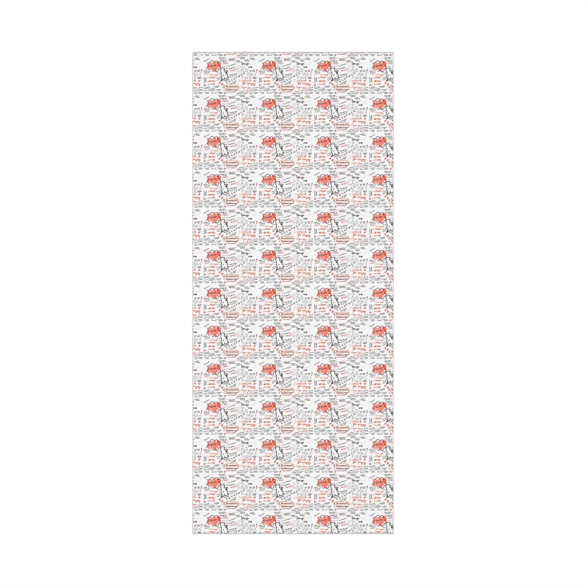 Handwritten Tucurucu Notes Pattern Gift Wrap Paper