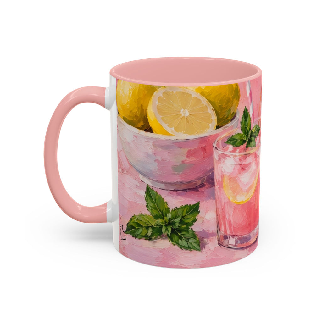 Pink Lemonade Paint Ceramic Mug