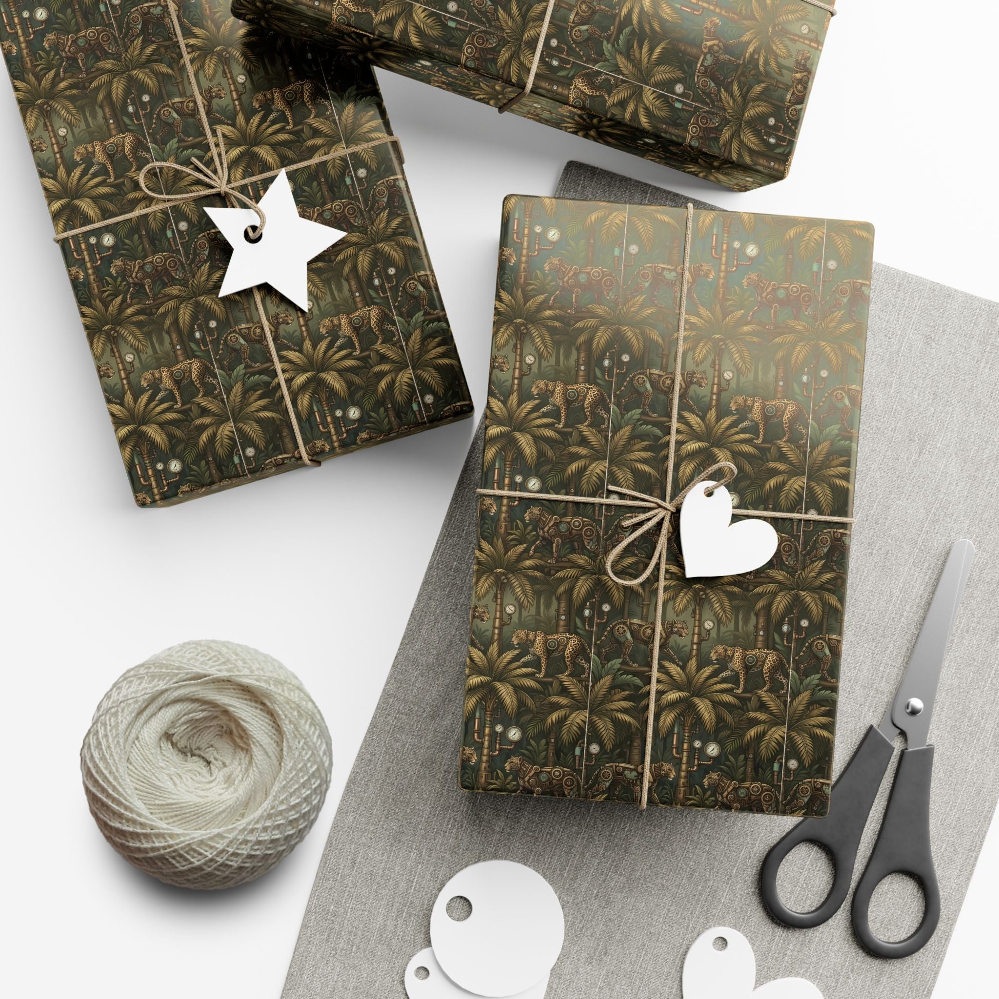 Vintage Botanical Pattern Gift Wrap Paper | Floral Wrapping Paper Roll